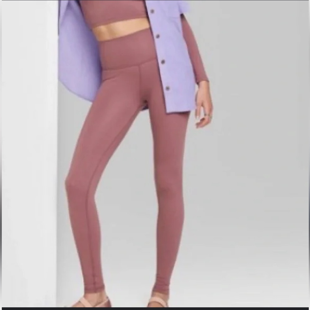 •WILD FABLE•NWOT DUSTY MAUVE HIGH RISE LEGGINGS SIZE SMALL